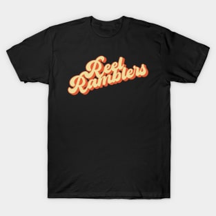 Reel Ramblers Yellow & Orange Distressed Logo T-Shirt